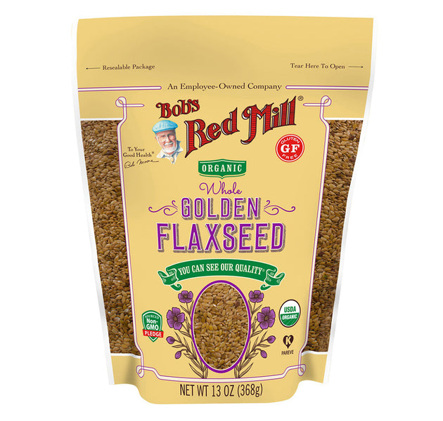 BRM GF Organic Flaxseeds Golden 13 OZS