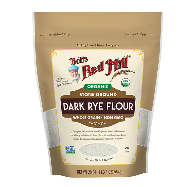 BRM Organic Dark Rye Flour 20 Oz