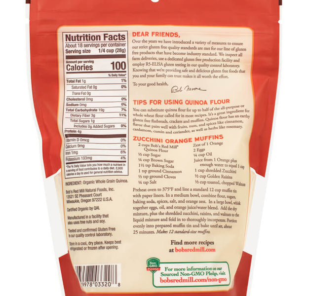 BRM Organic Quinoa Flour 18Oz