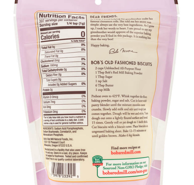 BRM GF Baking Powder 14 OZS