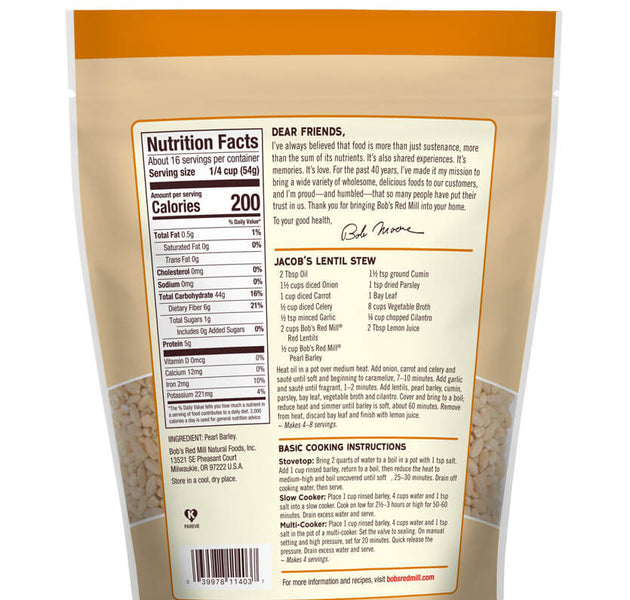 BRM Barley Pearl 30 OZ
