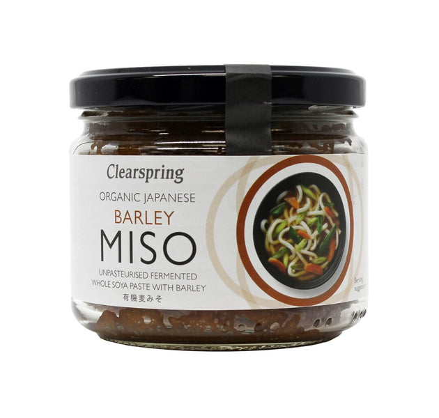 Clear Spring Organic Japanese Barley Miso - Jar (unpasteurized) 300g