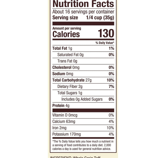 BRM GF Teff Flour 20 oZ