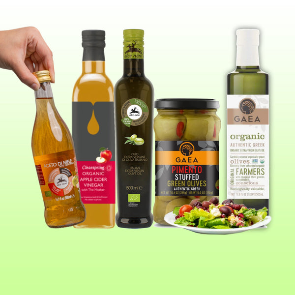 Oil, Olive Oil, Vinegar and Olive