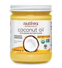 Nutiva Organic GF Buttery Coconut Oil 14 OZ