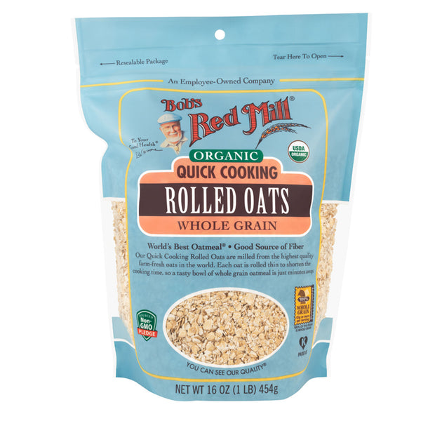 BRM Organic Oats Rolled Quick 16 OZS