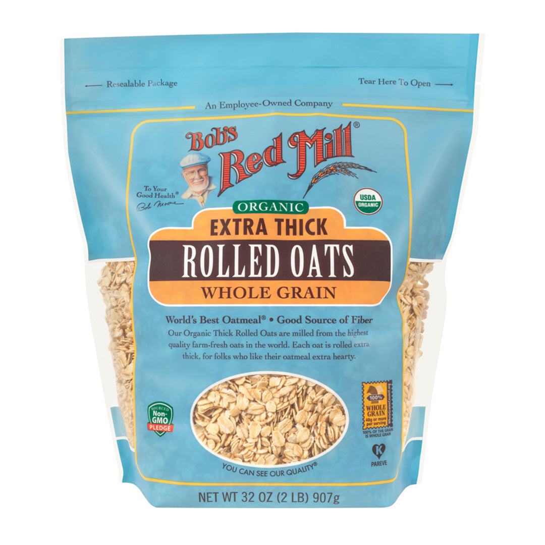 BRM Organic Oats Rolled Thick 32 OZS
