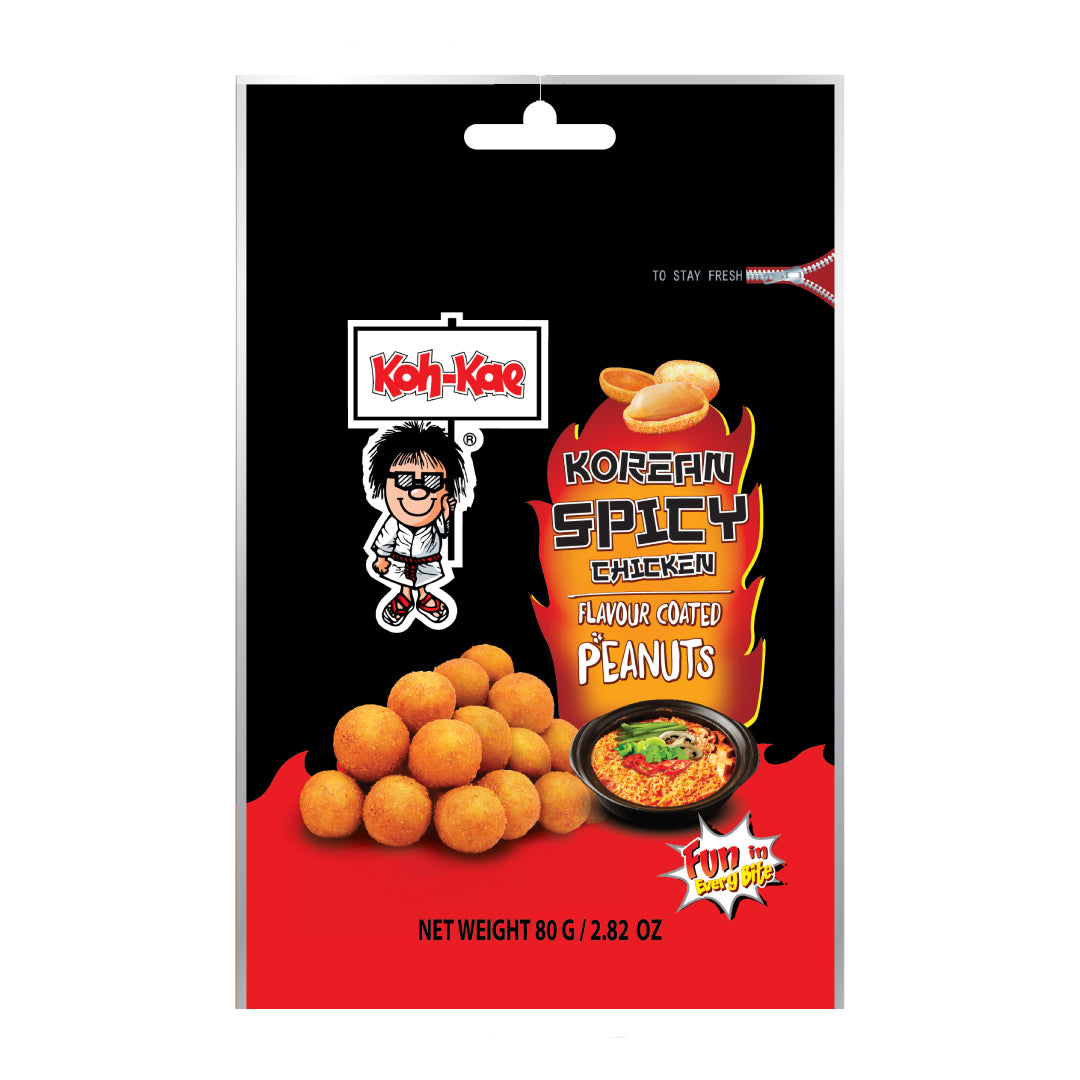 Koh kae Peanuts Korean Spicy Chicken Flavour Coated 80g