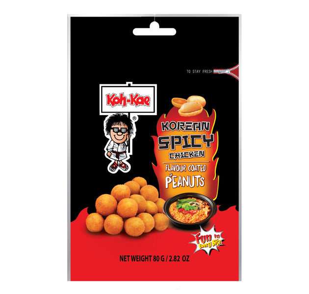 Koh kae Peanuts Korean Spicy Chicken Flavour Coated 80g