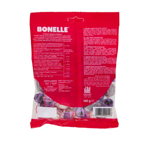 Bonelle GF Vegan Berry Flavors Jelly Candies 160g