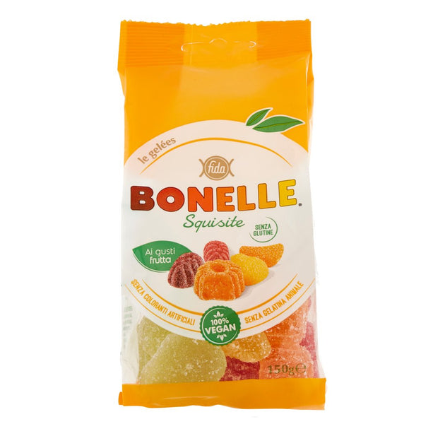 Bonelle Squisite GF Vegan fruit Flavors jelly Candies 150g