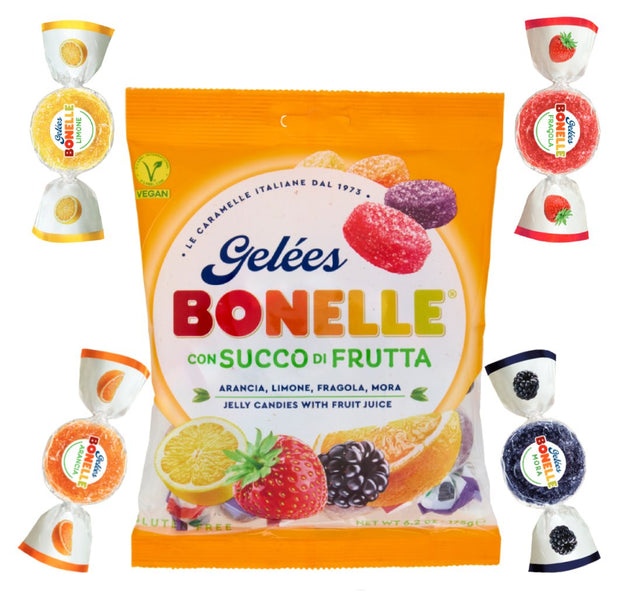 Bonelle GF Vegan Fruit Flavors Jelly Candies 175g