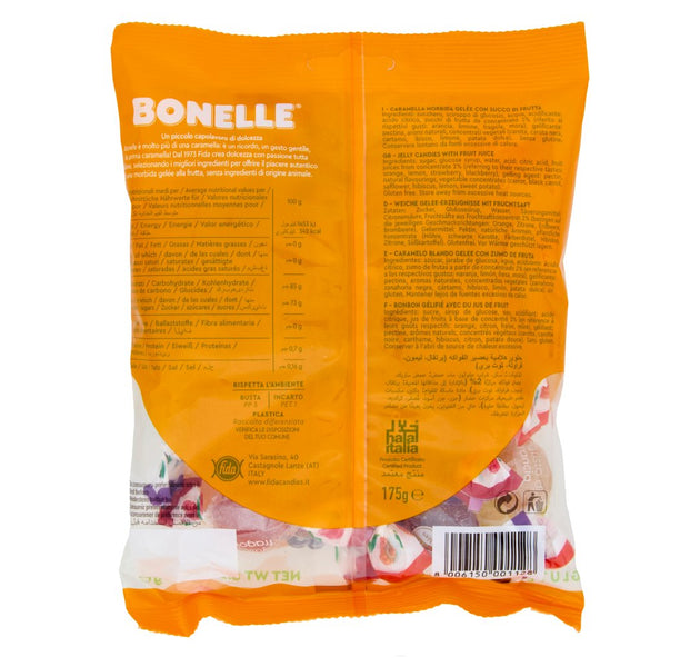 Bonelle GF Vegan Fruit Flavors Jelly Candies 175g