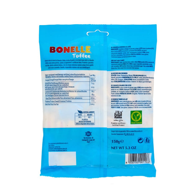 Bonelle GF vegetarian Soft Toffee Milk Candies 150g