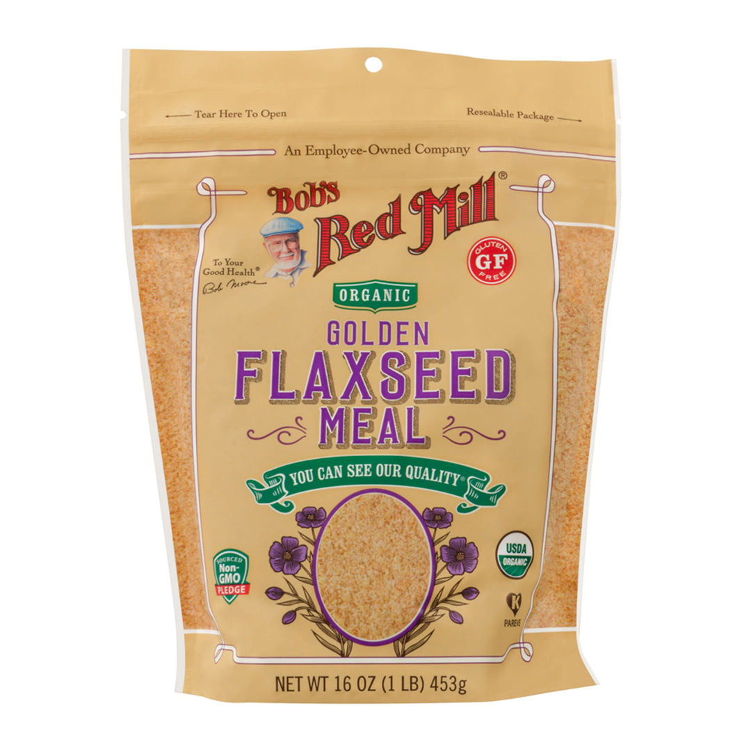 BRM GF Organic Flaxseeds Meal Golden 16 OZS