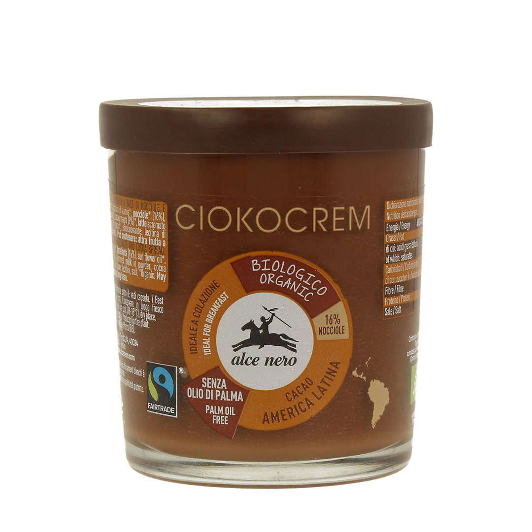 Alce Nero CREM180 Organic Hazelnut and cocoa spread Ciokocrem 180g