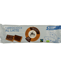 Alce Nero FCL140 Organic Spelt Biscuit with Milk chocolate bar 140g