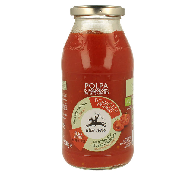Alce Nero PO811 Organic Italian Diced Tomato Pulp Paste 500g