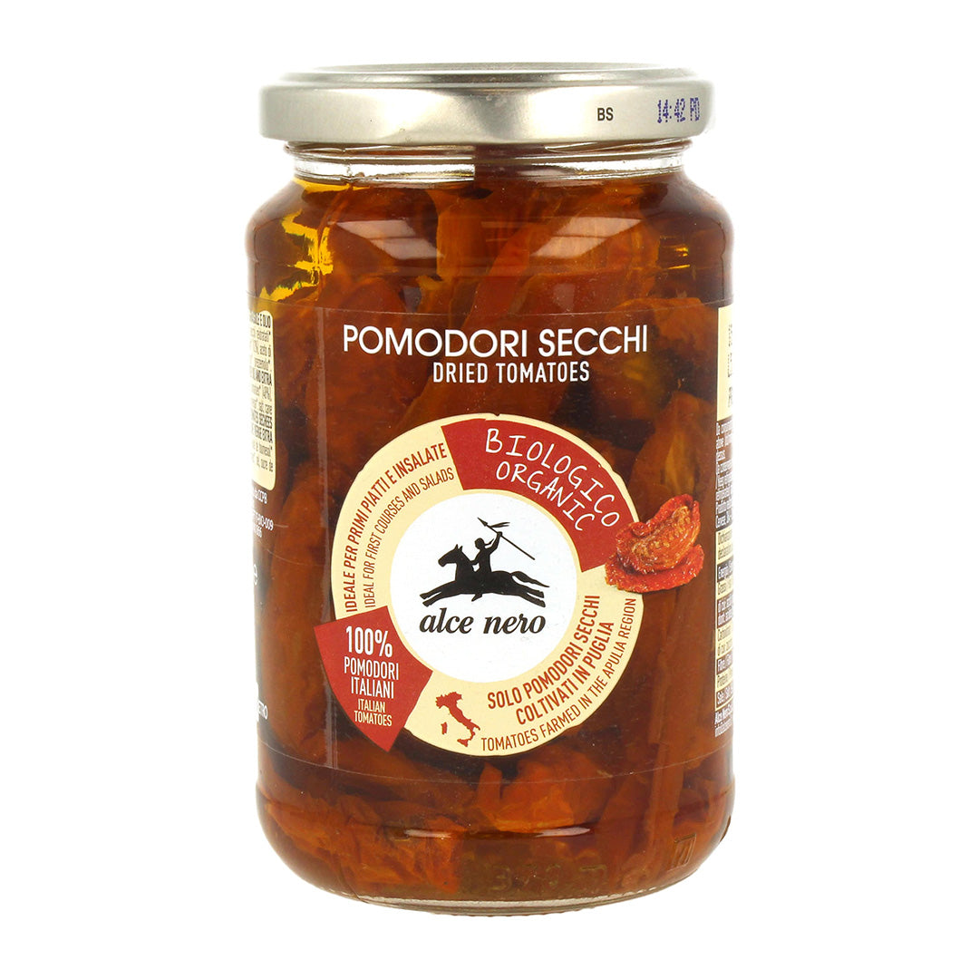 Alce Nero POS350 Organic Dried Tomatoes with sunflower and olive oil 330g