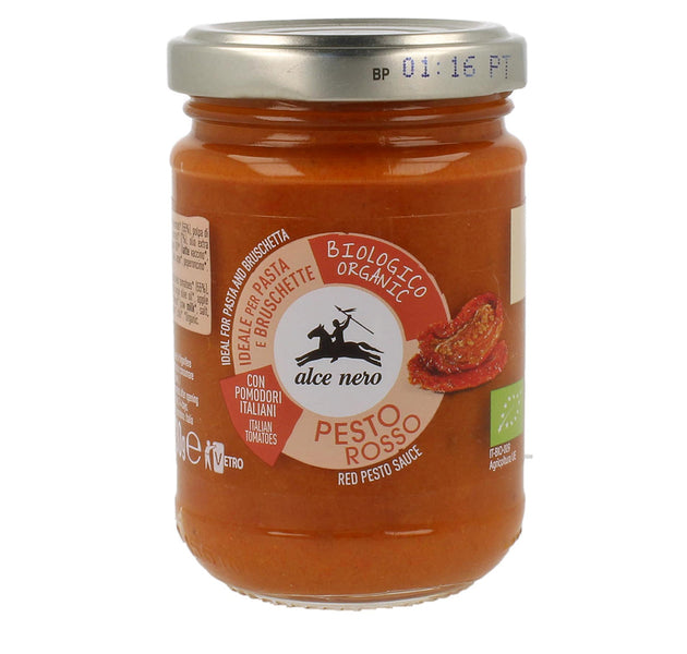 Alce Nero PR130 Organic Red Pesto Sauce With dreid tomato 130g
