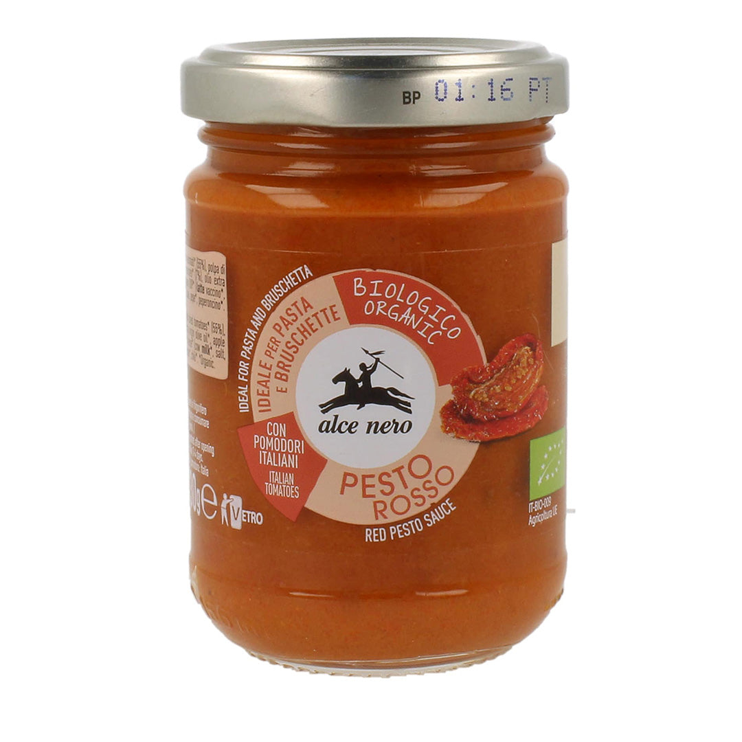 Alce Nero PR130 Organic Red Pesto Sauce With dreid tomato 130g