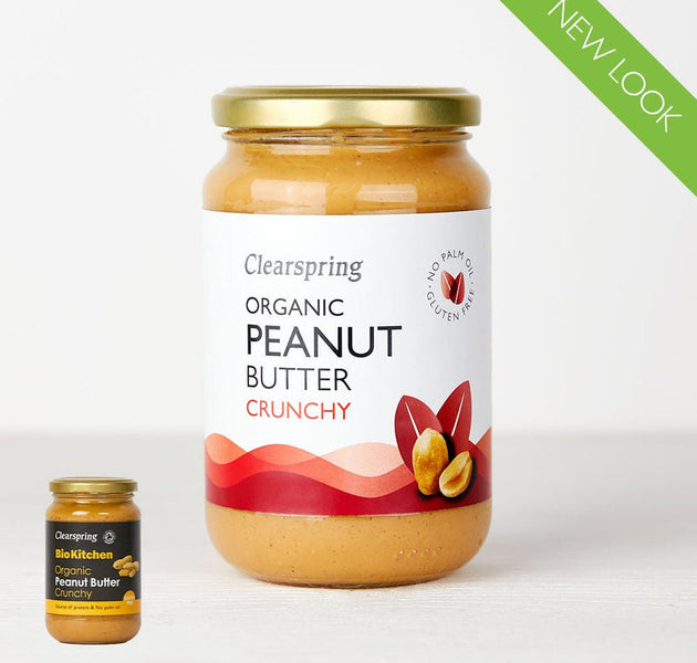 Clear Spring Organic GF Peanut Butter Crunchy 350g