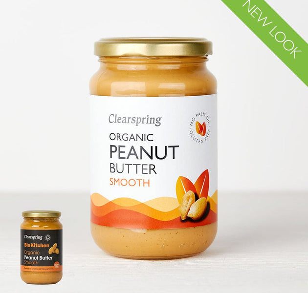 Clear Spring Organic GF Peanut Butter Smooth 350g