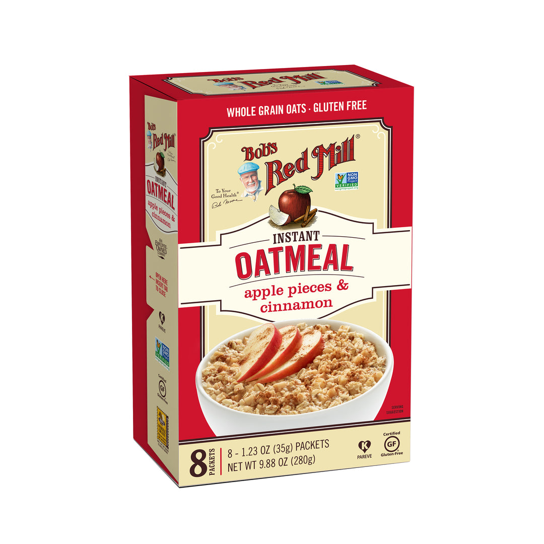 BRM GF Apple Pieces & Cinnamon Instant Oatmeal Packets 9.88 OZ