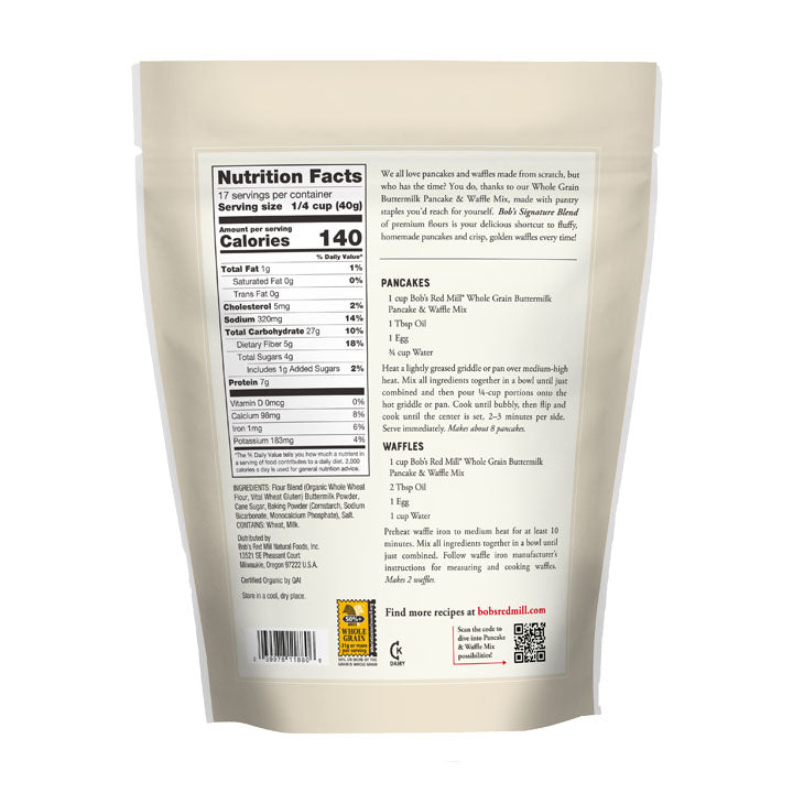 BRM Organic Buttermilk Pancake 24 OZS (1+1 Free)