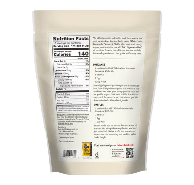 BRM Organic Buttermilk Pancake 24 OZS (1+1 Free)