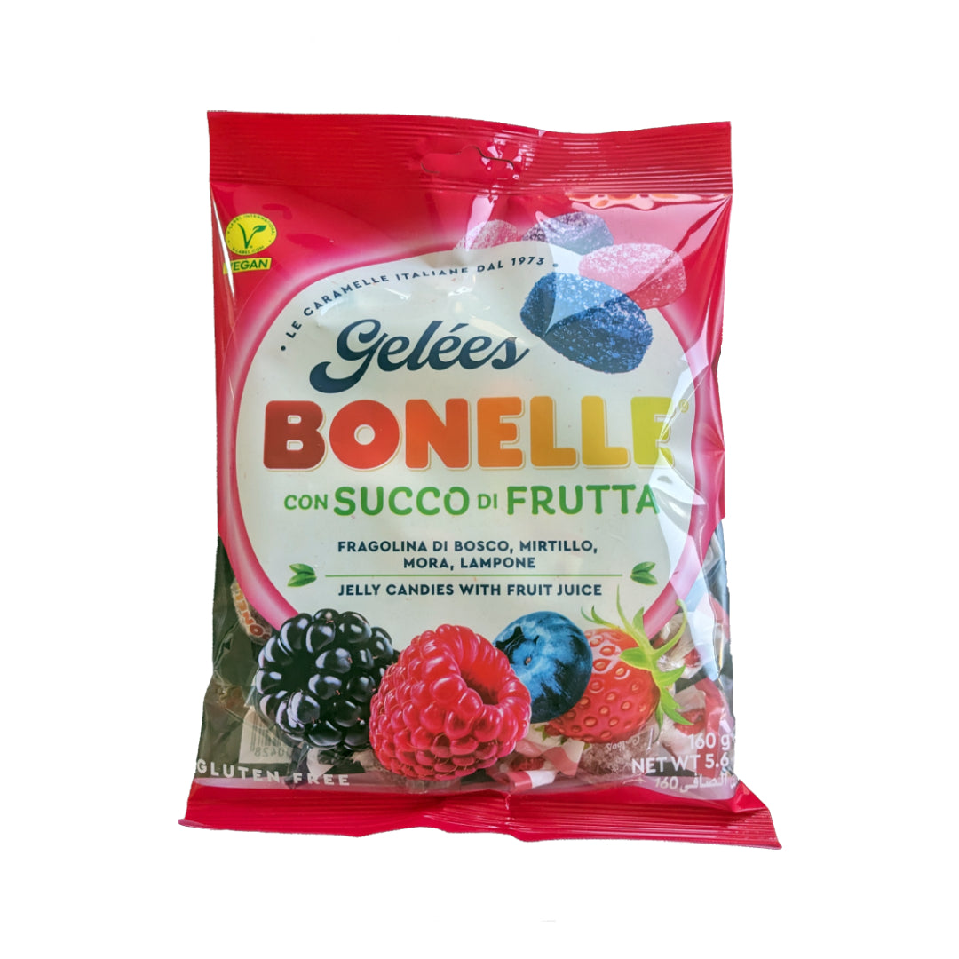 Bonelle GF Vegan Berry Flavors Jelly Candies 160g