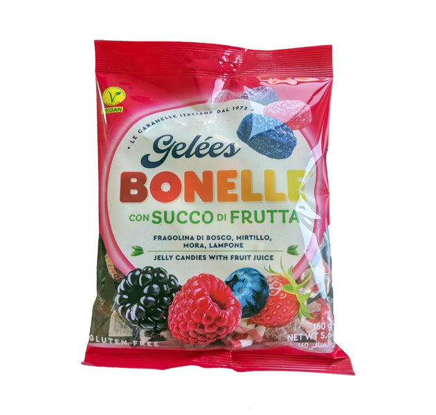 Bonelle GF Vegan Berry Flavors Jelly Candies 160g