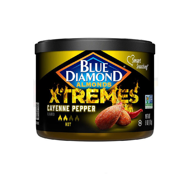 Blue Diamond Almond Xtremes Hot Cayenne Pepper Can 170g
