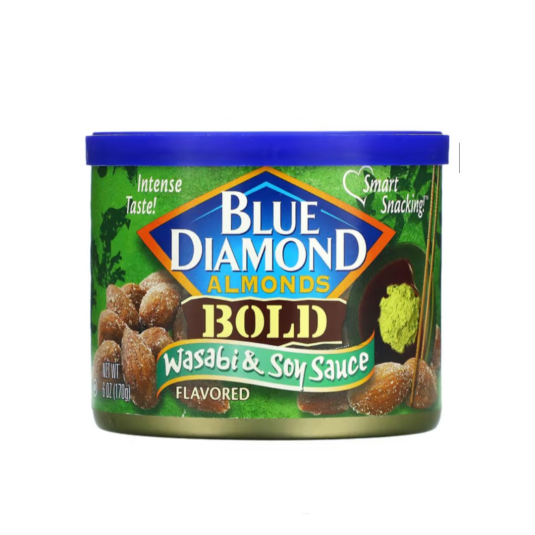 Blue Diamond Almonds Bold Wasabi and Soy Sauce Can 170g