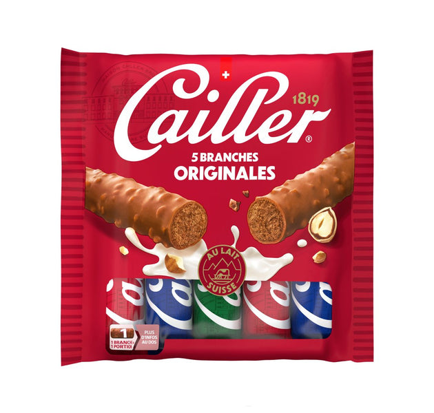 » CAILLER BRANCHES Praline mass coated with 22% chocolate and 5% hazelnuts. 115g (100% off)