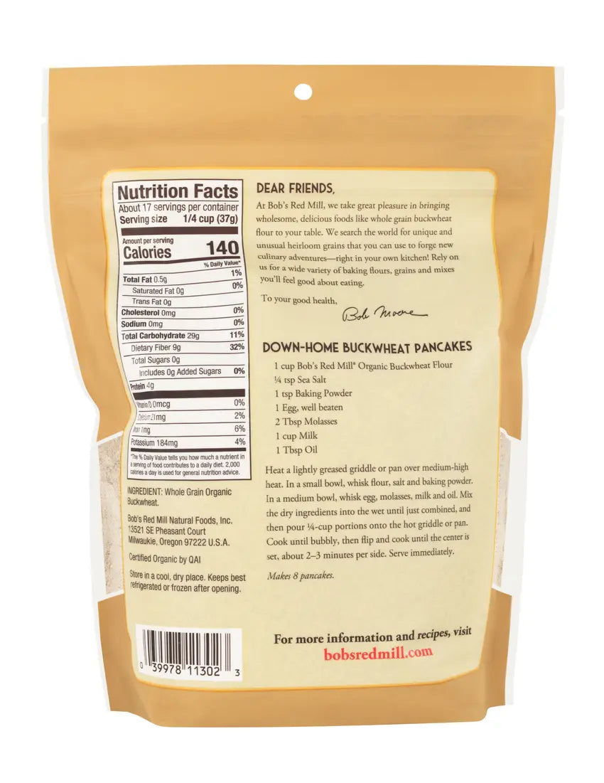 BRM Organic Buckwheat Flour 22 OZS