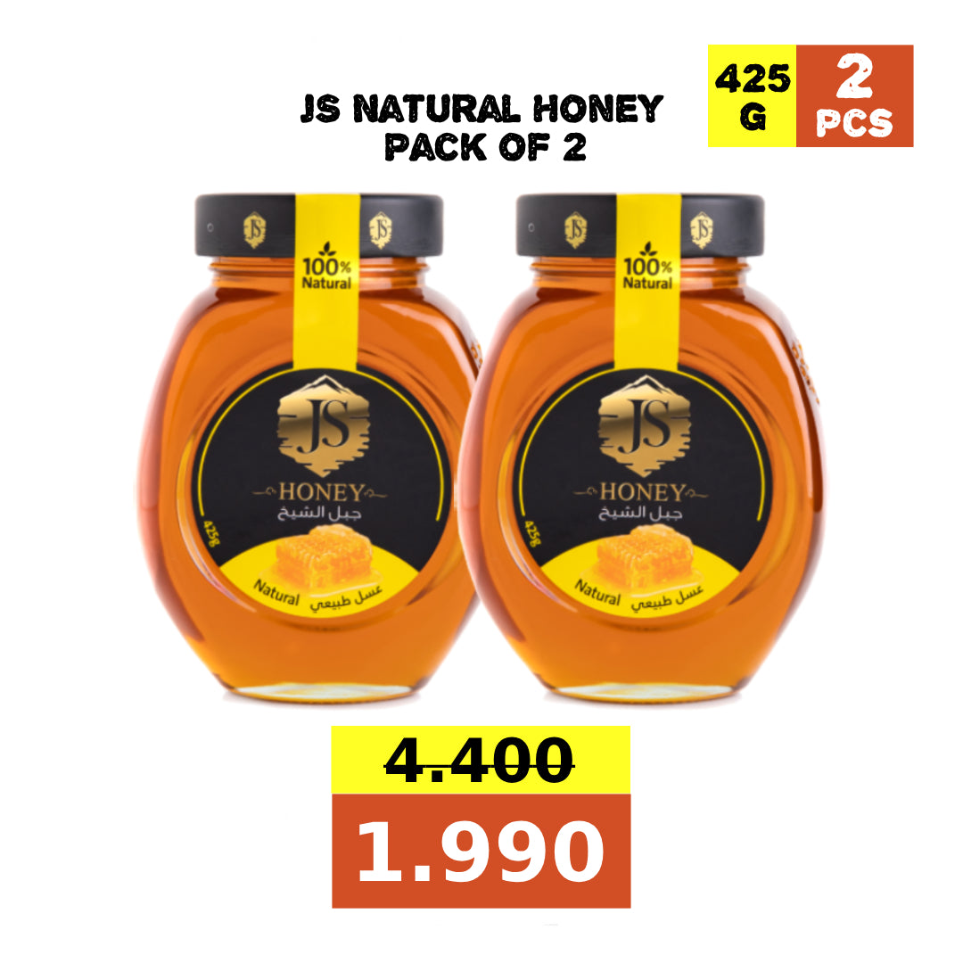 JS Natural Honey 425g - Pack of 2