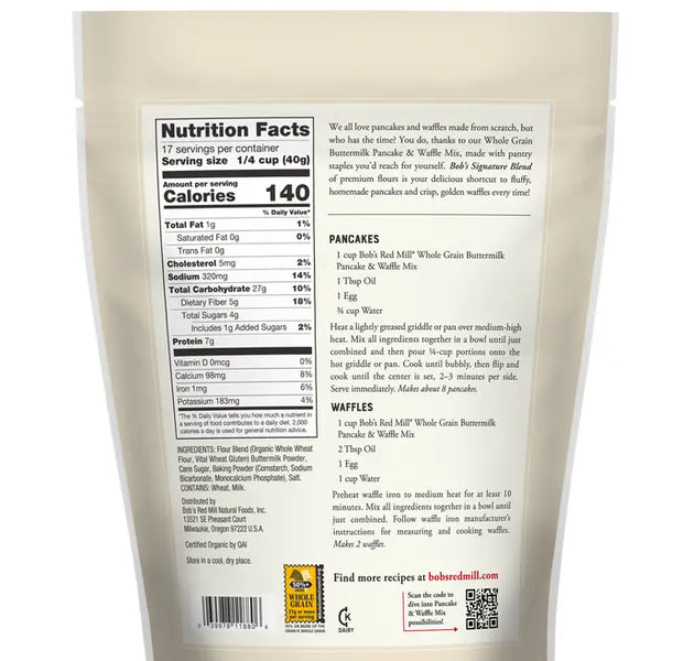 BRM Organic Buttermilk Pancake 24 OZS