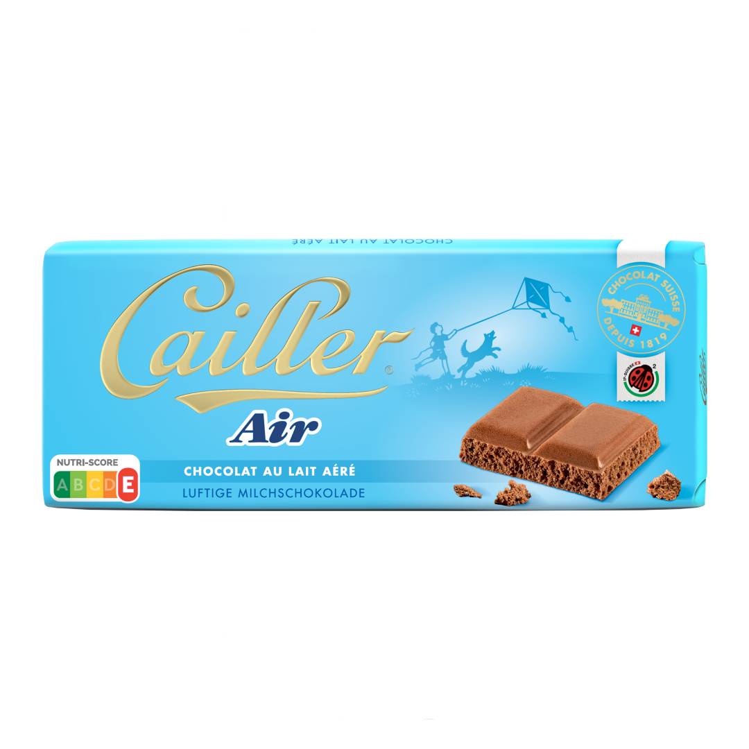 CAILLER AIR Milk chocolate from the Swiss Alps Tab 100g