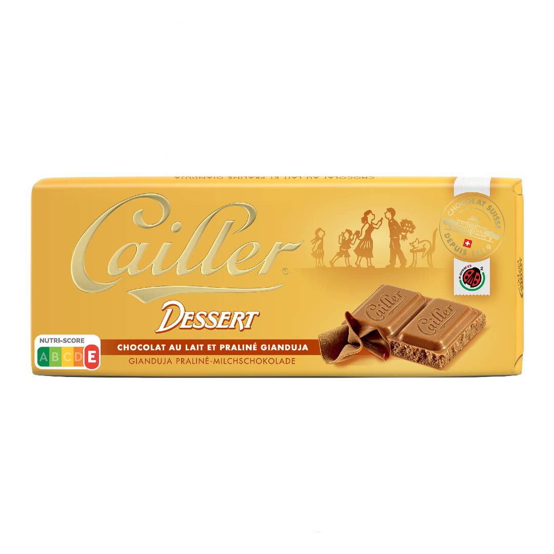 CAILLER DESSERT Gianduja milk chocolate and hazelnuts Tab 100g