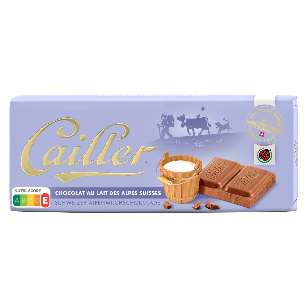CAILLER Milk chocolate from the Swiss Alps Tab 100g