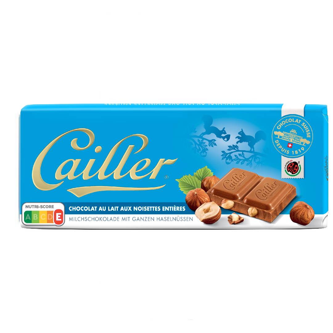 » CAILLER Whole hazelnut milk chocolate Tab 100g (100% off)