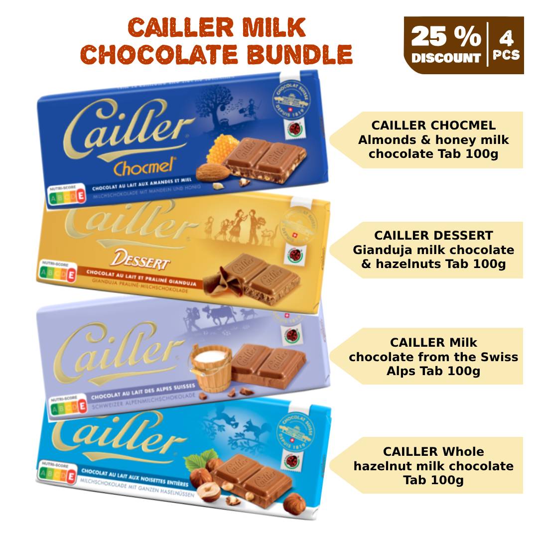 Cailler Milk Chocolates Bundle – BluePassion