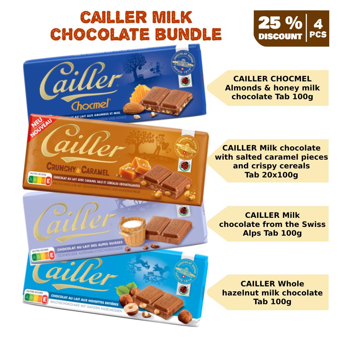 Cailler Milk Chocolates Bundle