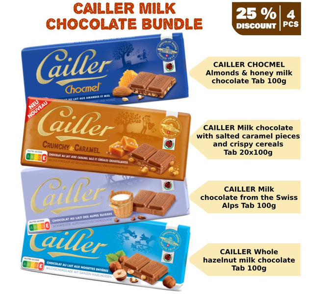 Cailler Milk Chocolates Bundle