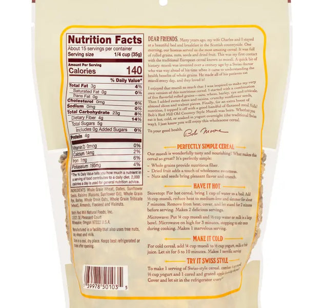 BRM Cereal Muesli 18 OZS