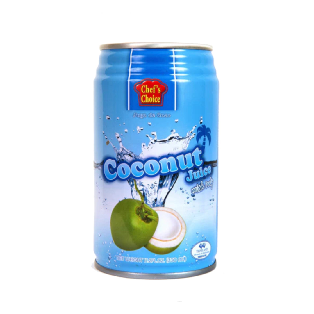 Chef Choice Coconut Water With Coconut Pulp 330Ml