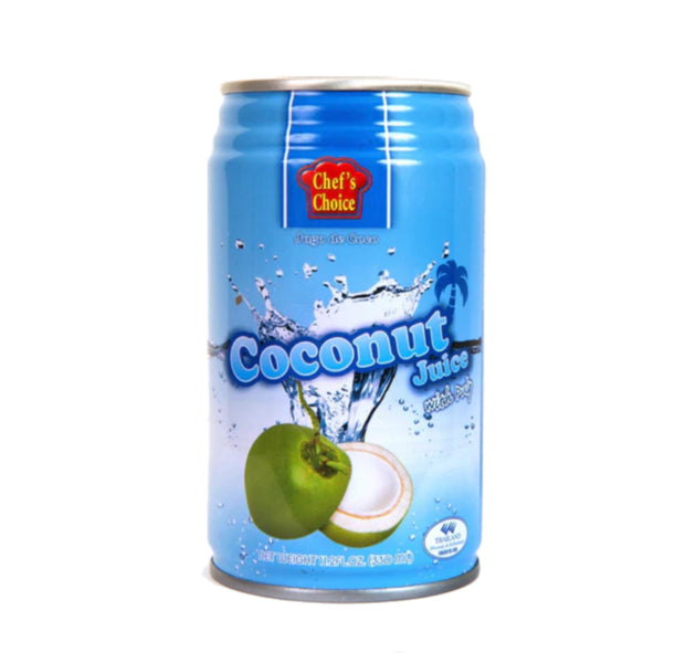 Chef Choice Coconut Water With Coconut Pulp 330Ml