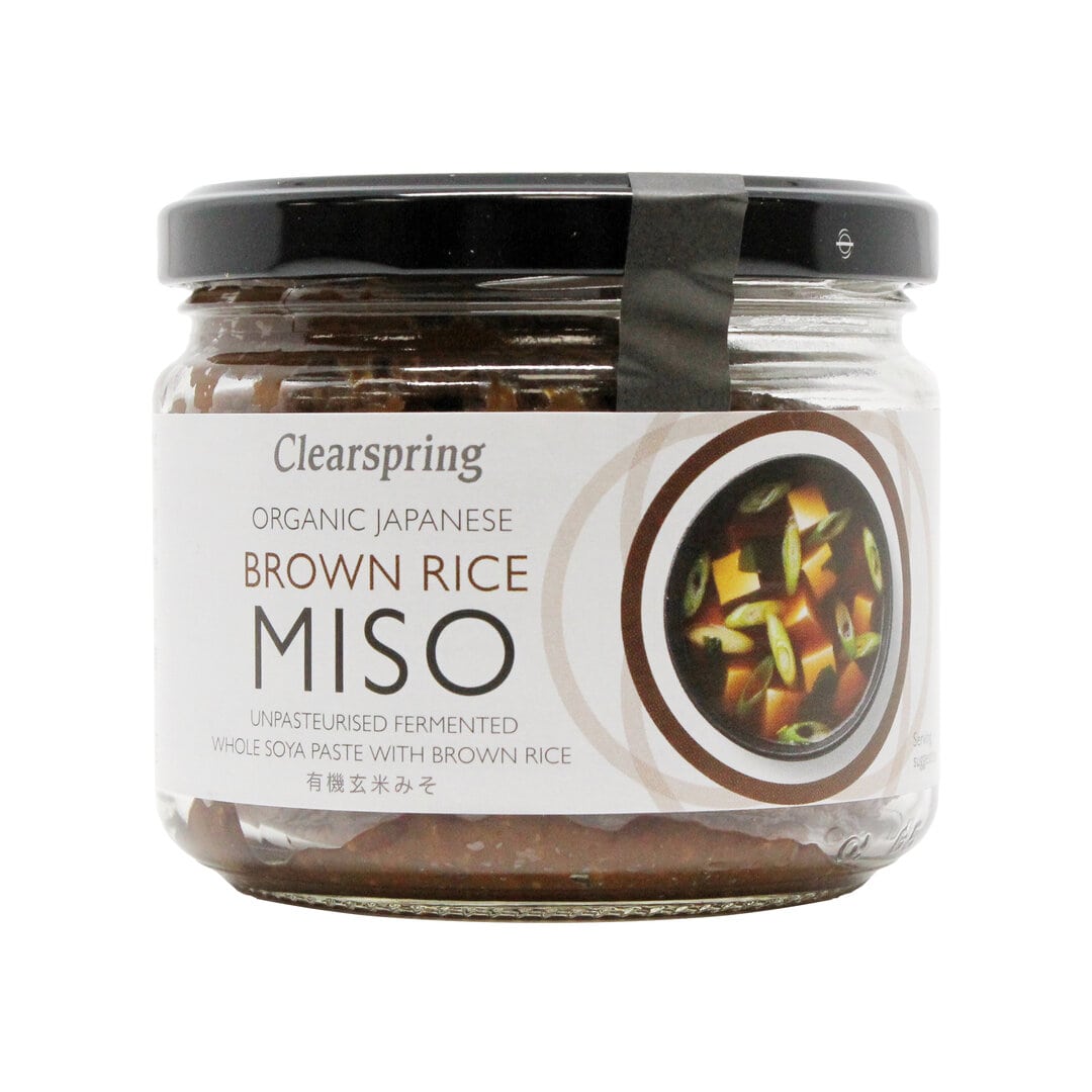 Clear Spring Organic Japanese Brown Rice Miso - Jar (unpasteurized) 300g