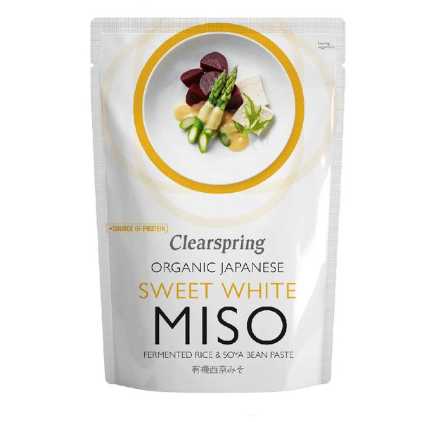 Clear Spring Organic Japanese Sweet White Miso Paste - (Pouch 250g)